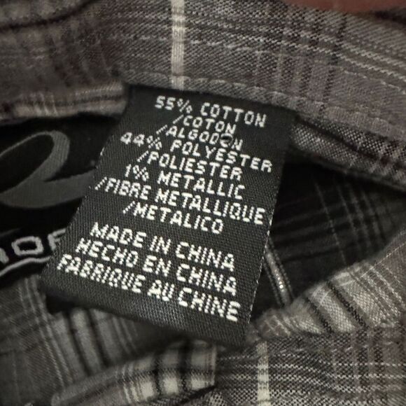 Roper Western Shirt Pearl Snap Mens Embroidered Horseshoe Long Sleeve XL Cowboy - Picture 7 of 10